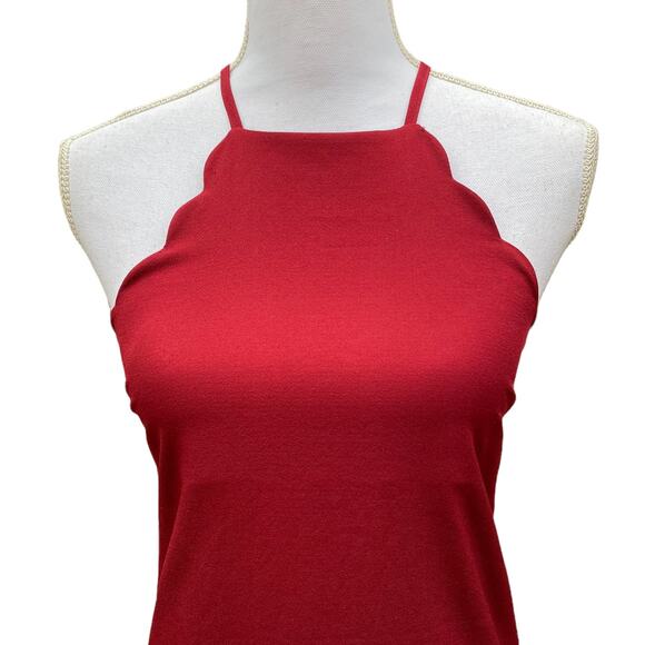 Lulus Endlessly Endearing Wine Red Dress Women's Size Extra Small - Picture 8 of 13